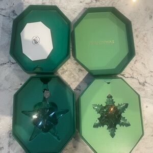 Swarovski Emerald Crystal Star Ornament